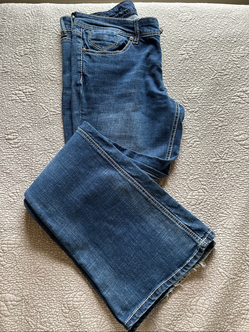 Seven7 Classic Dark Wash Bell Bottoms Jeans